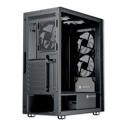 CASE C/FUENTE B500W ANTRYX RX-240, FRGB FAN X3, VIDRIO TEMPLADO - Achorao