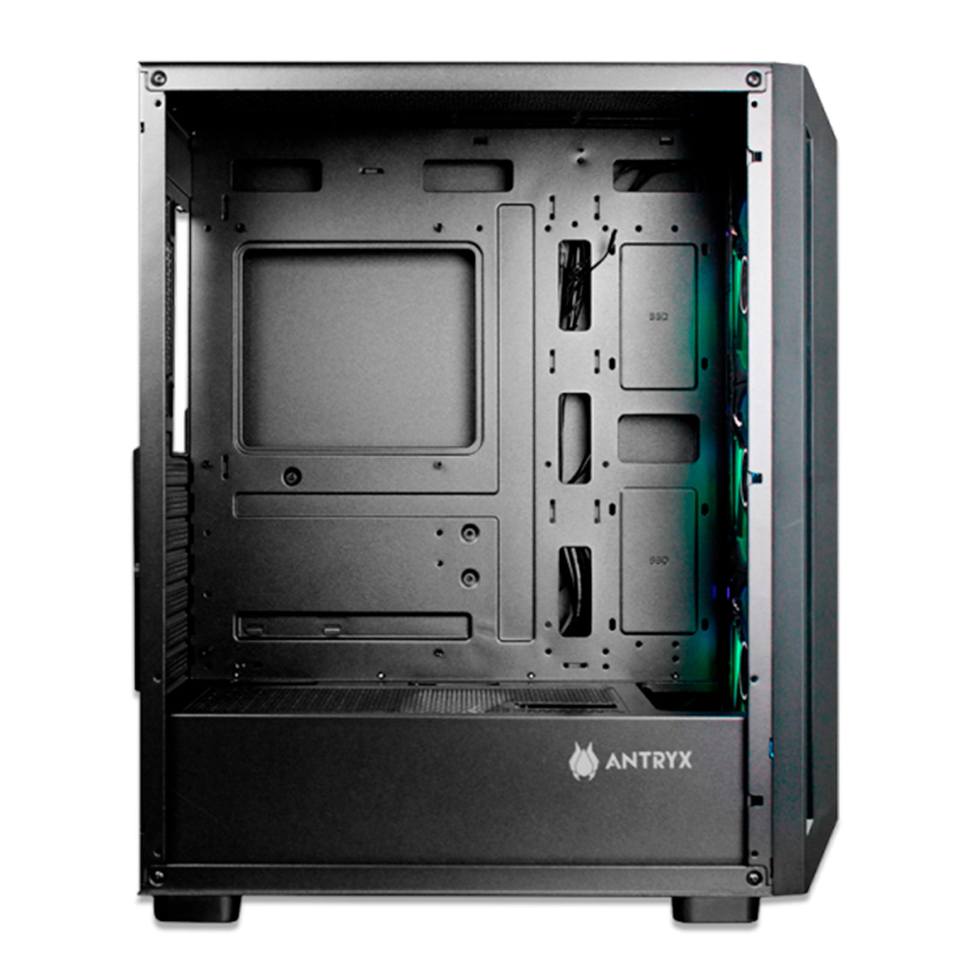 CASE ANTRYX RX 560 BLACK, ARGB FAN X3, VIDRIO TEMPLADO - Achorao