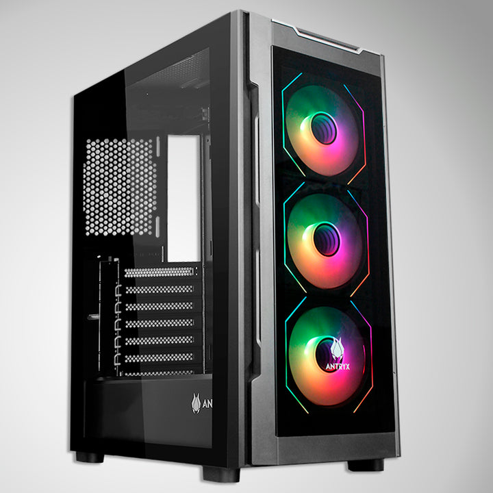 CASE ANTRYX RX 560 BLACK, ARGB FAN X3, VIDRIO TEMPLADO - Achorao