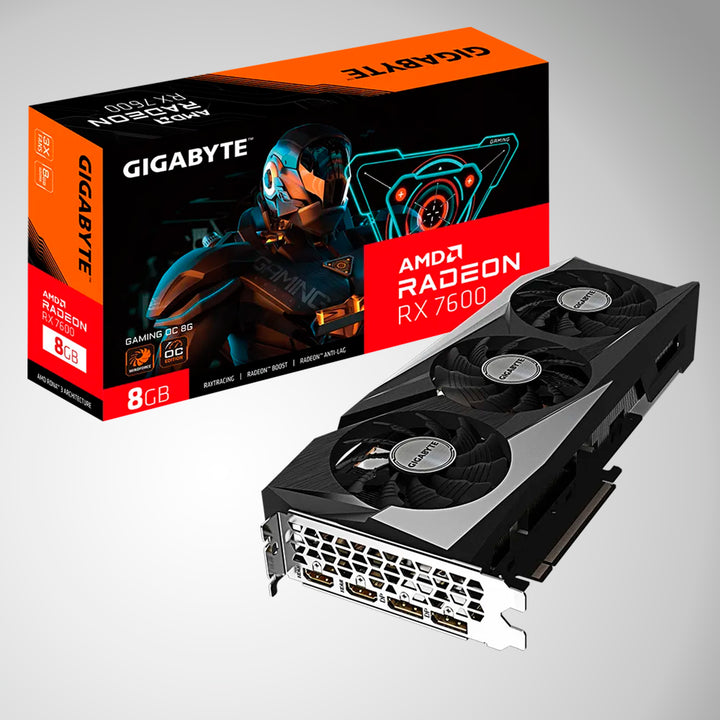 Tarjeta De Video GIGABYTE RADEON RX 7600 OC 8GB GDDR6 PCI-E 4.0 - Achorao