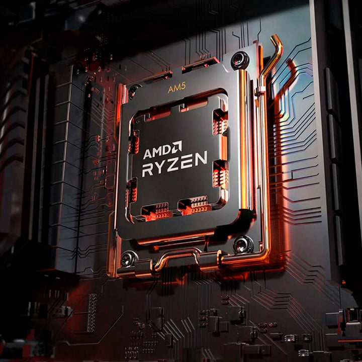 Procesador AMD Ryzen 5 7600X, hasta 5.3 GHz, 6 núcleos, socket AM5, con gráficos integrados - Achorao