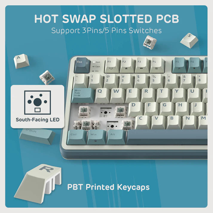 Teclado gamer Royal Kludge RK-S98 Inalámbrico - PREVENTA - Achorao