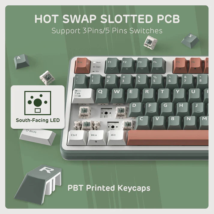 Teclado gamer Royal Kludge RK-S98 Inalámbrico - PREVENTA - Achorao
