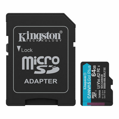 Memoria Flash MicroSD Kingston Canvas Go! Plus Con Adapatador SD - Achorao