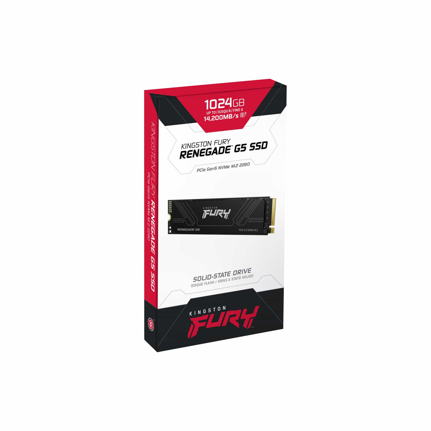 Unidad de Estado Sólido Kingston Fury Renegade G5 M.2 2280 NVMe PCle 5.0 - Achorao