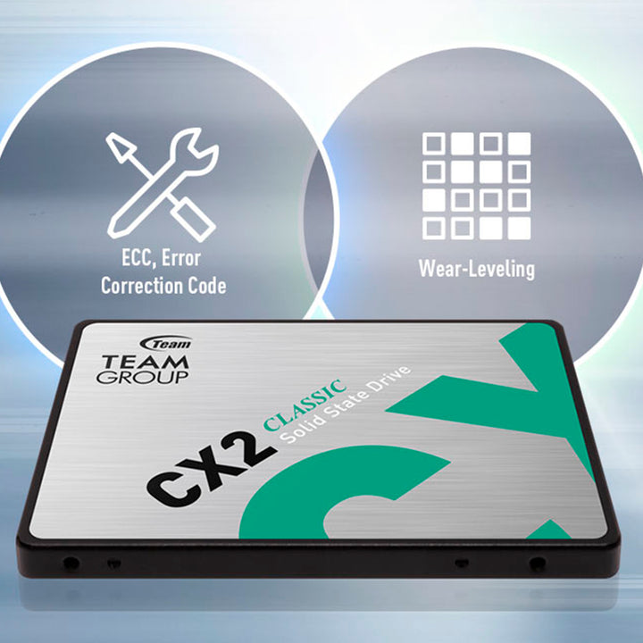 Unidad de estado sólido Teamgroup CX2, 512 GB, SATA 6 Gb/s, 2.5