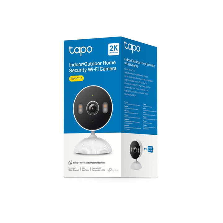 Cámara de seguridad TP-Link Tapo C113 Wi-Fi, 3 MP, interior/exterior - Achorao