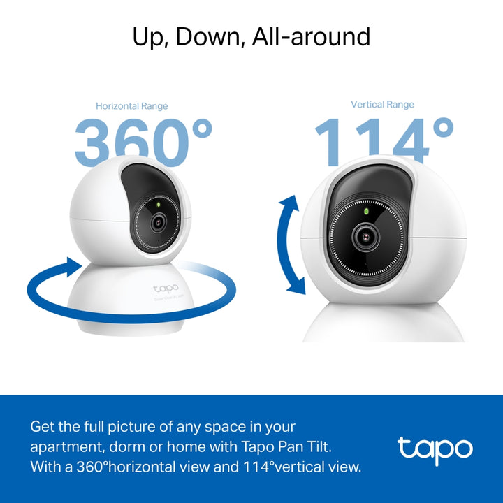 Cámara de seguridad TP-Link Tapo C230 Wi-Fi pan/tilt, 5 MP, con IA - Achorao