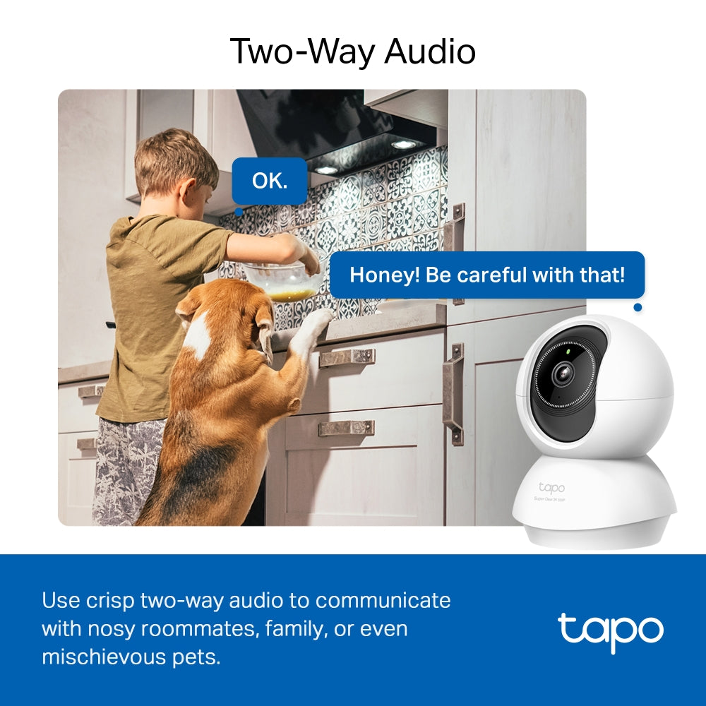 Cámara de seguridad TP-Link Tapo C230 Wi-Fi pan/tilt, 5 MP, con IA - Achorao