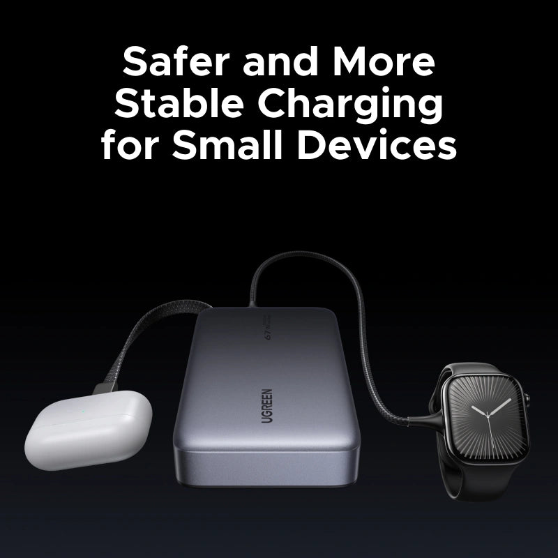 Power Bank UGREEN de 67 W con cable integrado PB550 - Achorao