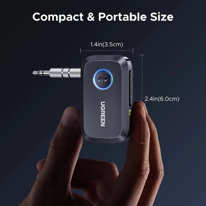 Adaptador de audio Bluetooth recargable de 3,5 mm UGREEN LDAC de alta resolución BT509