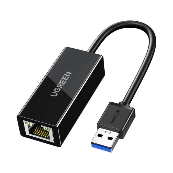 Adaptador USB 3.0 a Ethernet 1 Gigabit UGREEN 1000 Mbps (Black) CR111