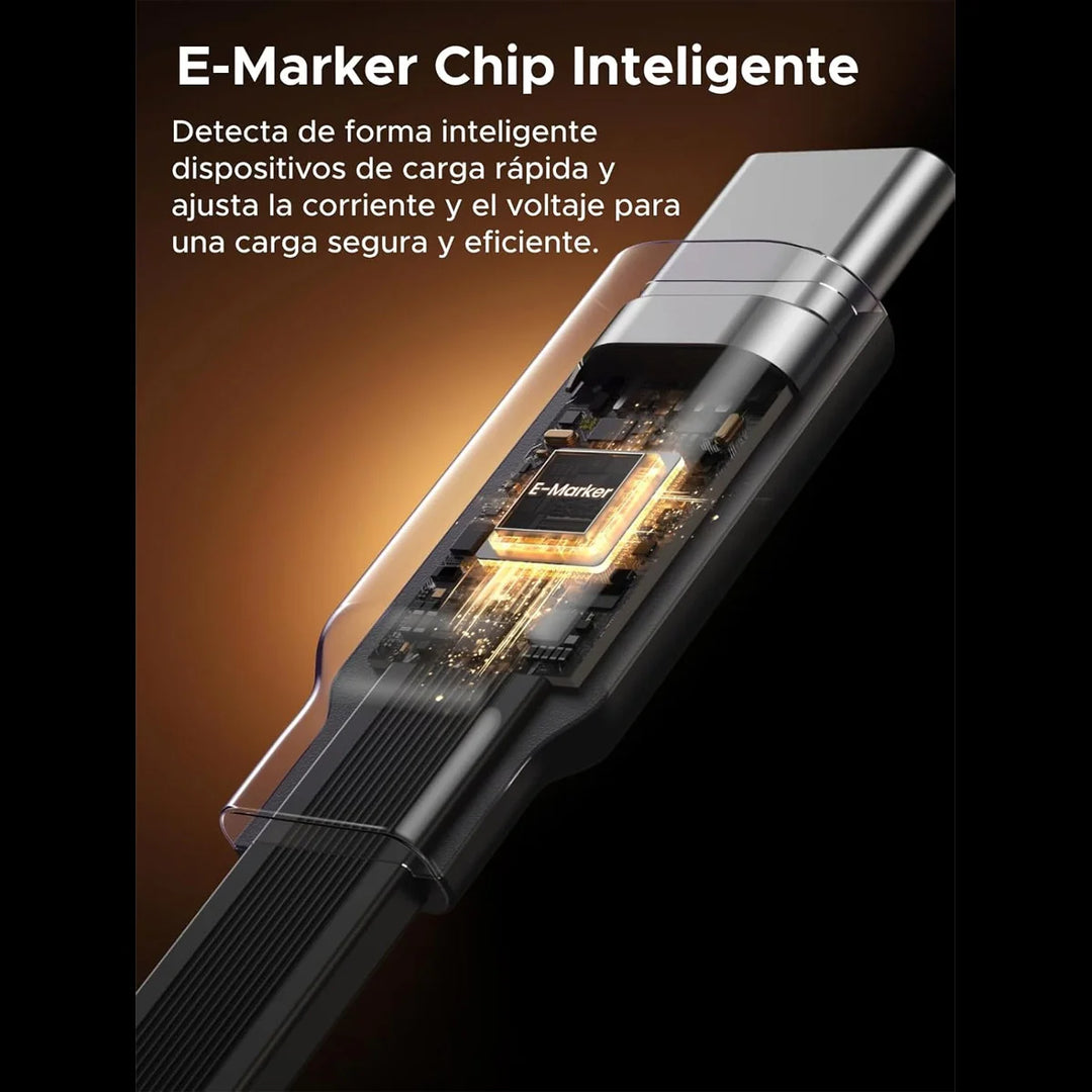 Cable retráctil UGREEN Nexode USB-C to USB-C PD Fast Charging 100W Max 1m L531