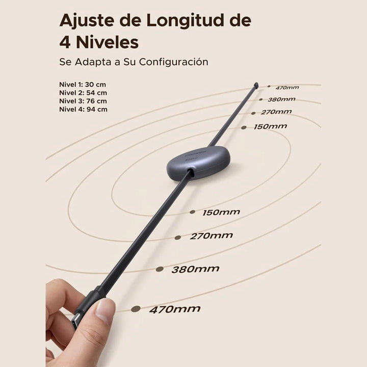 Cable retráctil UGREEN Nexode USB-C to USB-C PD Fast Charging 100W Max 1m L531