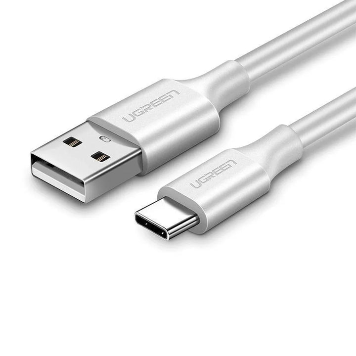 Cable UGREEN USB-A 2.0 a USB-C Nickel Plating (White) US287 60121