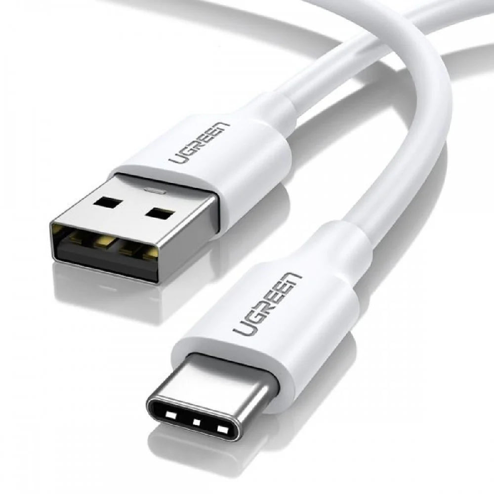 Cable UGREEN USB-A 2.0 a USB-C Nickel Plating (White) US287 60121