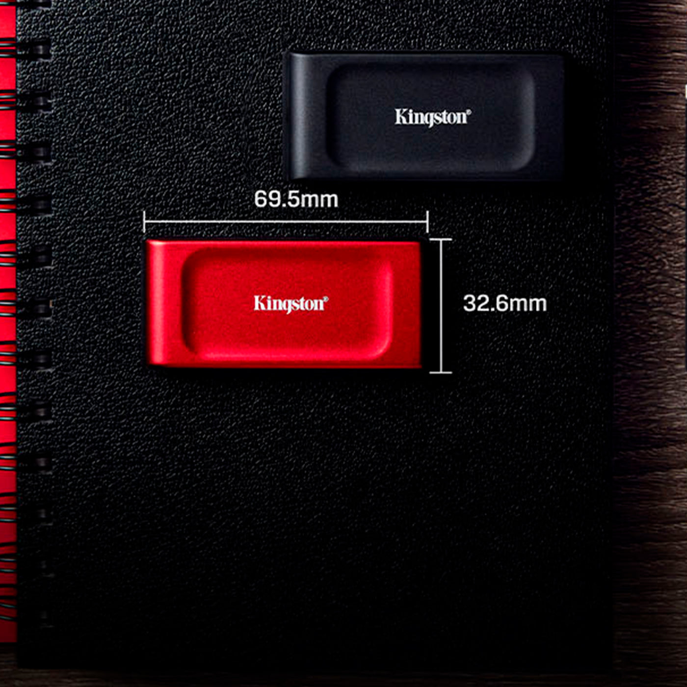 Unidad De Estado Sólido Externa Kingston XS1000, 1TB, USB 3.2Gen 2 Tipo-C RED - Achorao