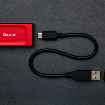 Unidad De Estado Sólido Externa Kingston XS1000, 1TB, USB 3.2Gen 2 Tipo-C RED - Achorao