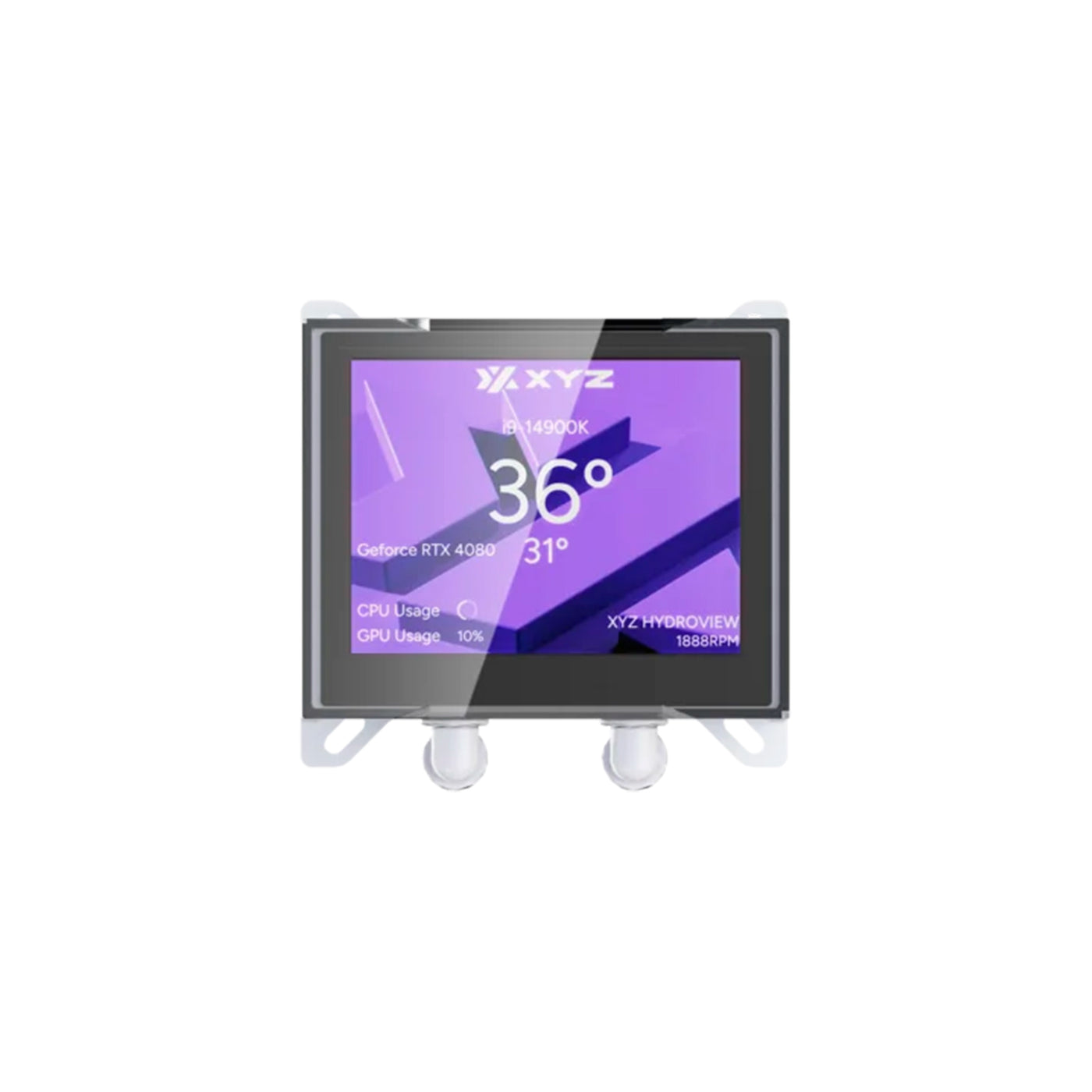 Enfriamiento Líquido XYZ HYDROVIEW 360B AIO Liquid CPU Cooler,3,5" LCD Digital Screen White