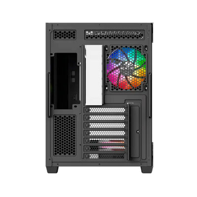 Case gamer XYZ TESSERACT ATX/M-ATX/ITX(Support MB back Plug) 6*M11 fan chain link case - Achorao