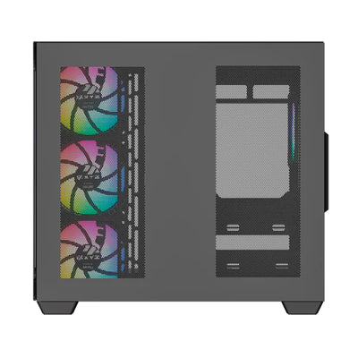 Case gamer XYZ TESSERACT ATX/M-ATX/ITX(Support MB back Plug) 6*M11 fan chain link case - Achorao