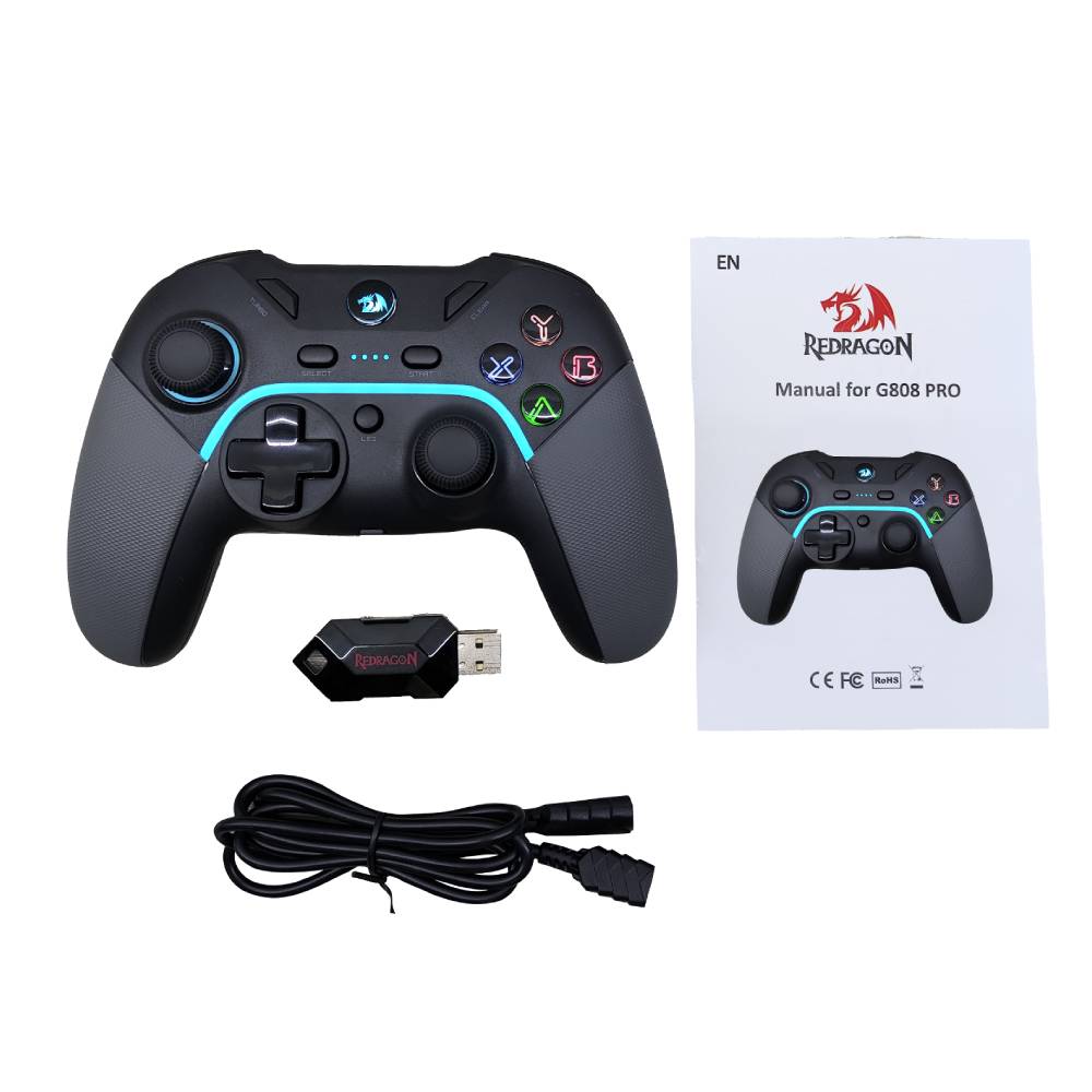 Gamepad Redragon Harrow Pro Wireless G808Pro - Achorao