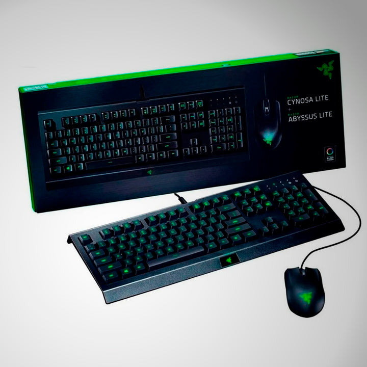 Kit Gamer Razer, Teclado Cynosa Lite + Mouse Abyssus Lite - Achorao