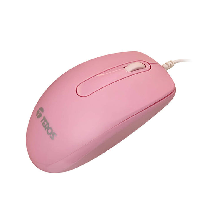 Mouse óptico TEROS TE-1221S, 1000 DPI, USB, 3 botones - Achorao