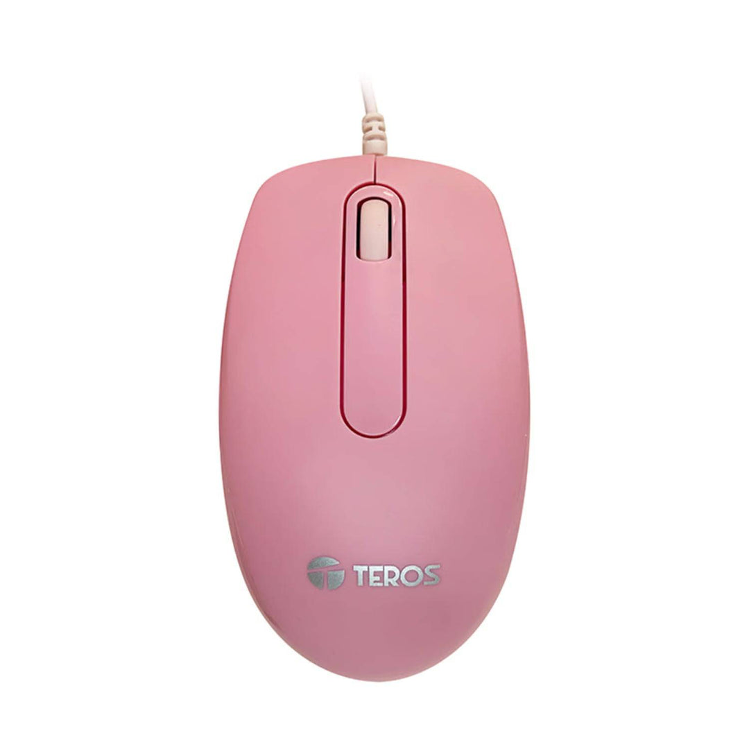 Mouse óptico TEROS TE-1221S, 1000 DPI, USB, 3 botones - Achorao
