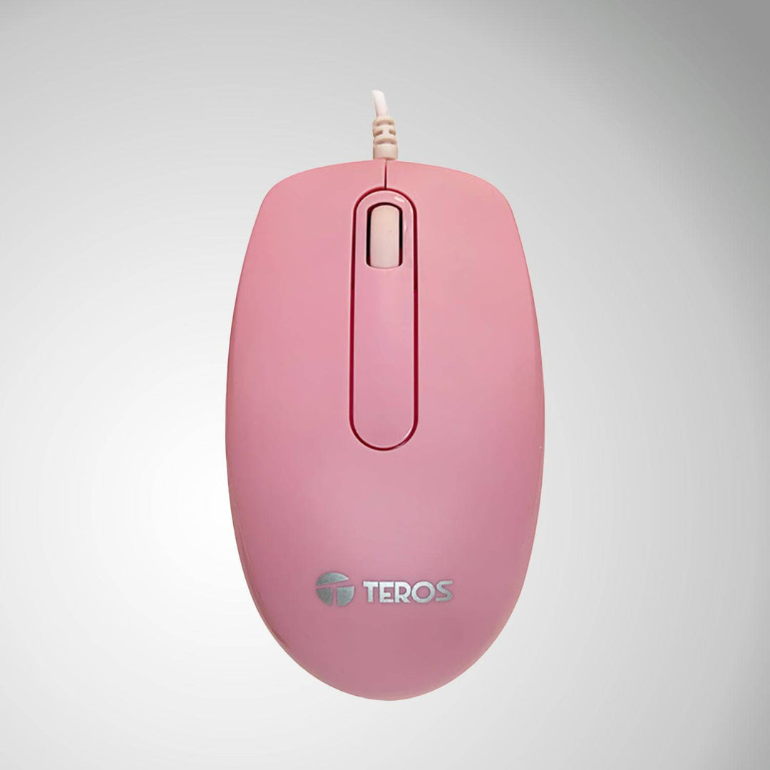 Mouse óptico TEROS TE-1221S, 1000 DPI, USB, 3 botones - Achorao