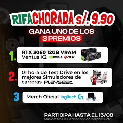 Rifa RTX 3060 VENTUS 2X 12GB OC y 2 PREMIOS MAS (Sorteo 15 de agosto) - Achorao