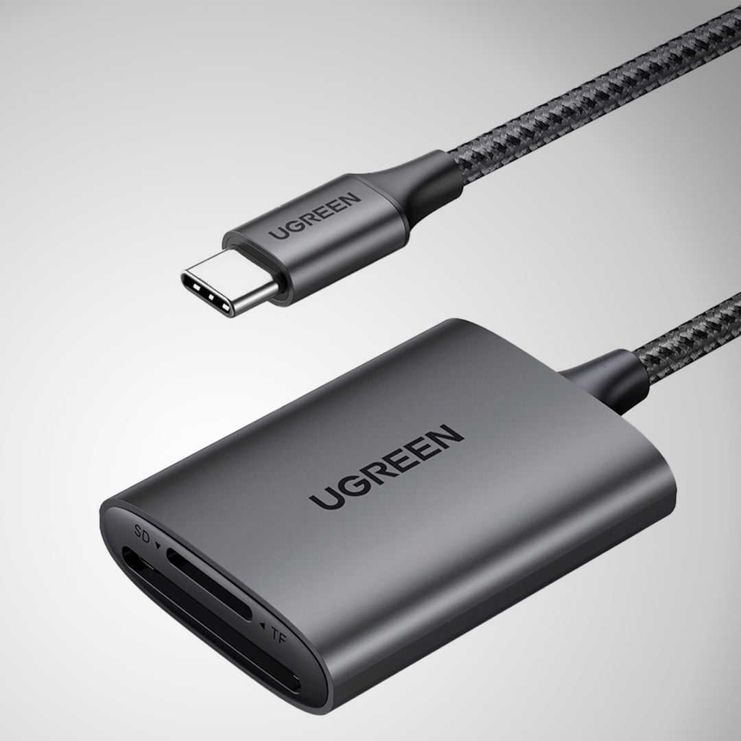 Lector de tarjetas SD/TF UGREEN USB-C a SD/TF Alu Case CM401