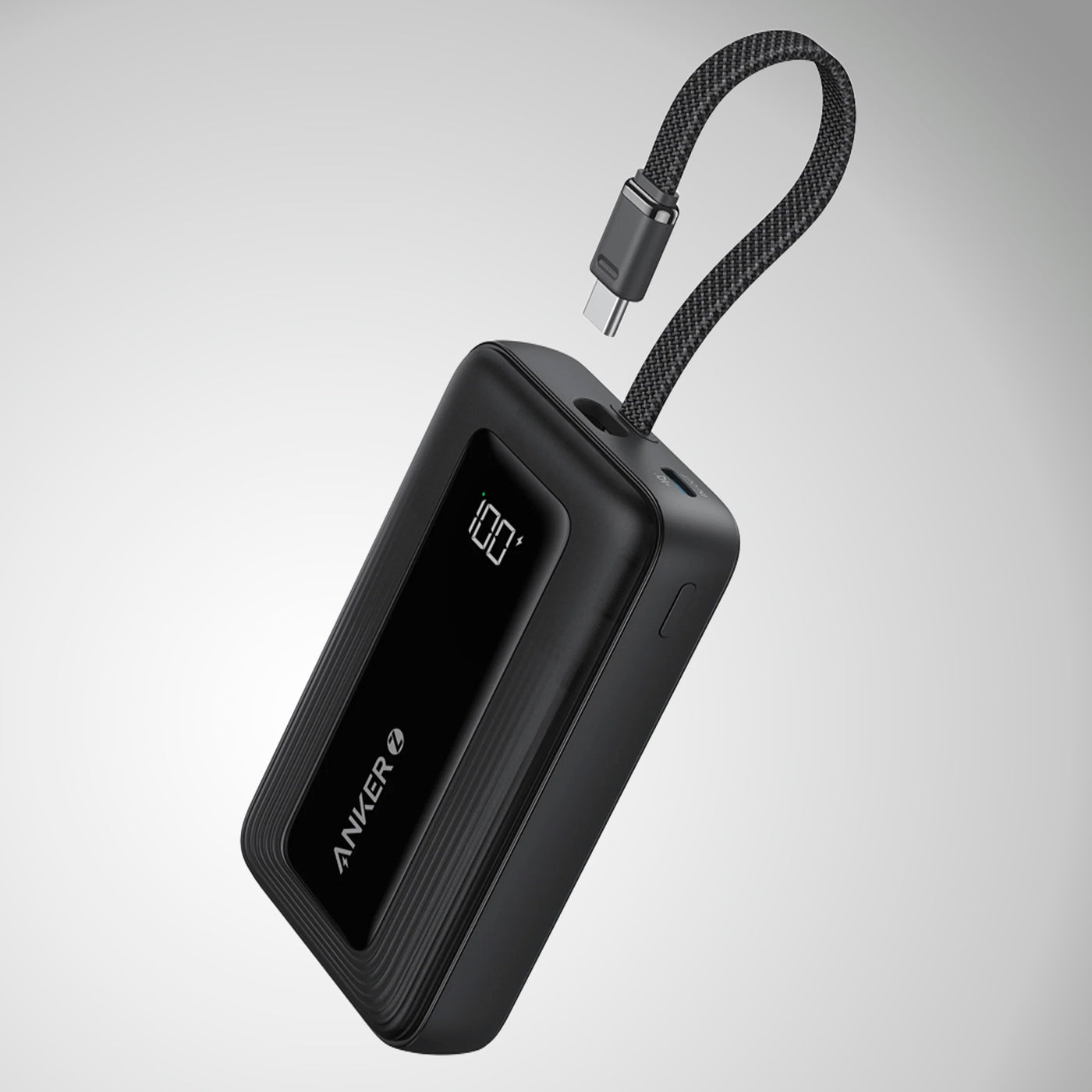 Power Bank Anker Zolo (30W, 10,000 mAh, Cable USB-C incorporado) - Achorao