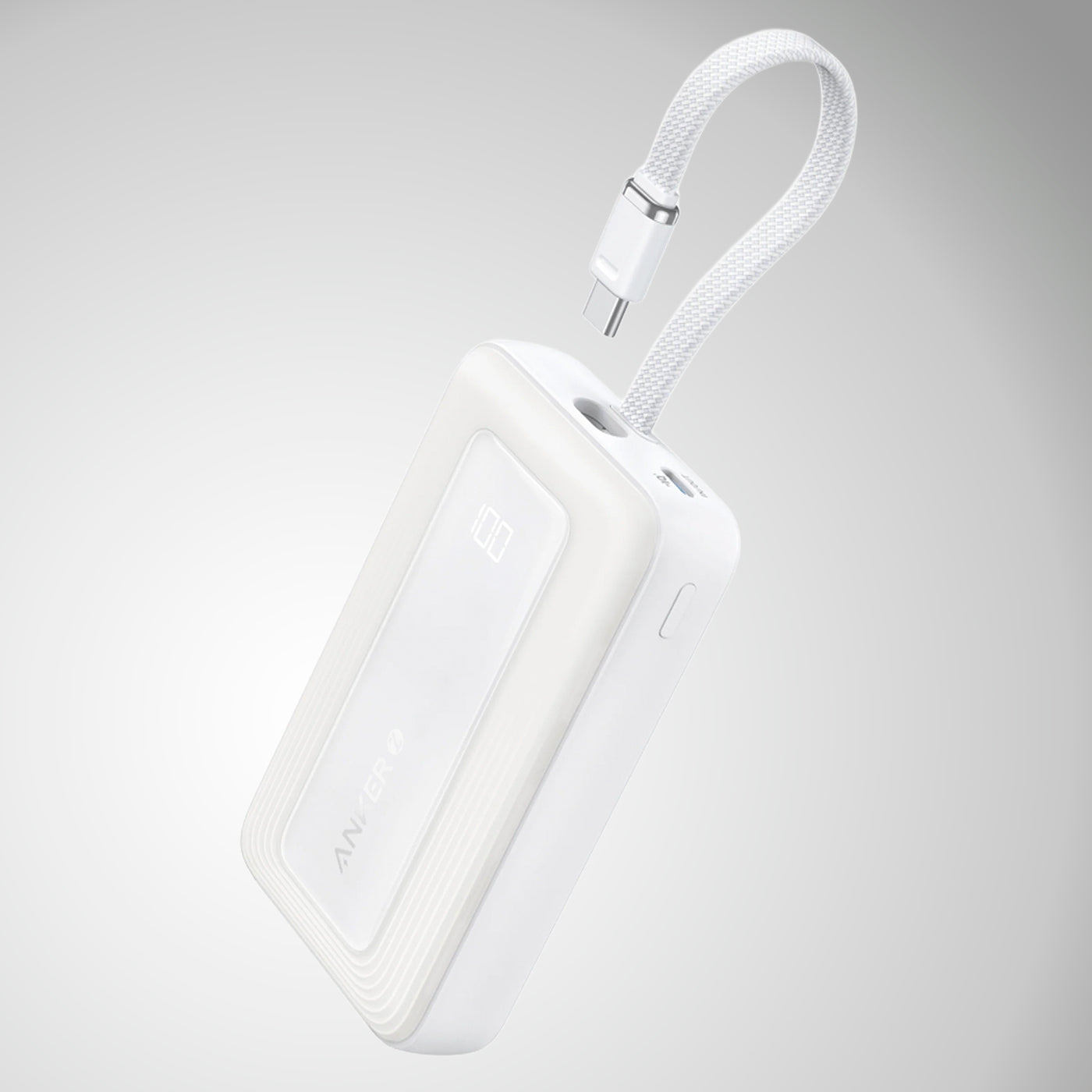 Power Bank Anker Zolo (30W, 10,000 mAh, Cable USB-C incorporado) - Achorao