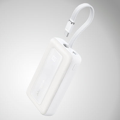 Power Bank Anker Zolo (30W, 10,000 mAh, Cable USB-C incorporado) - Achorao