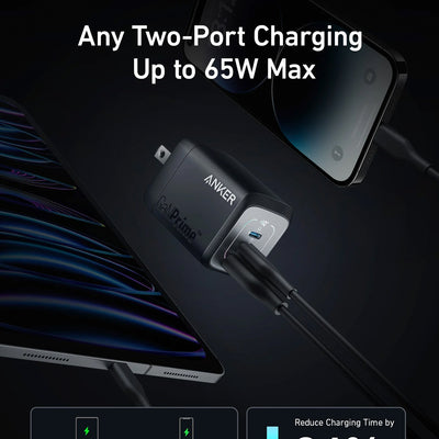 Cargador de Pared Anker Prime 67W GaN (3 Puertos) - Achorao