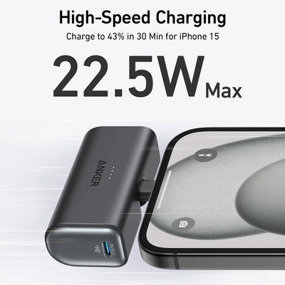 Power Bank Anker Nano (22.5W, Conector USB-C incorporado) - Achorao
