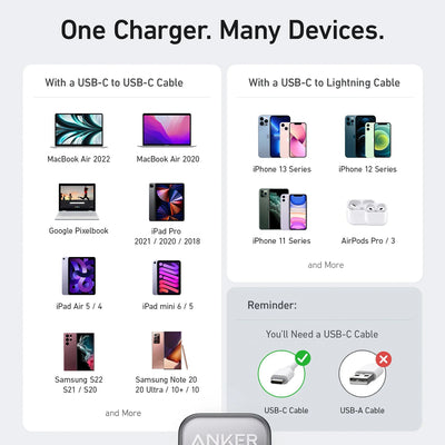 Cargador Anker 511 Nano 3 (30W) - Achorao