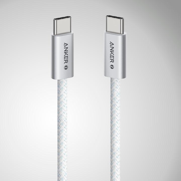 Cable USB-C A USB-C Anker Zolo 240W, Trenzado 1m blanco - Achorao