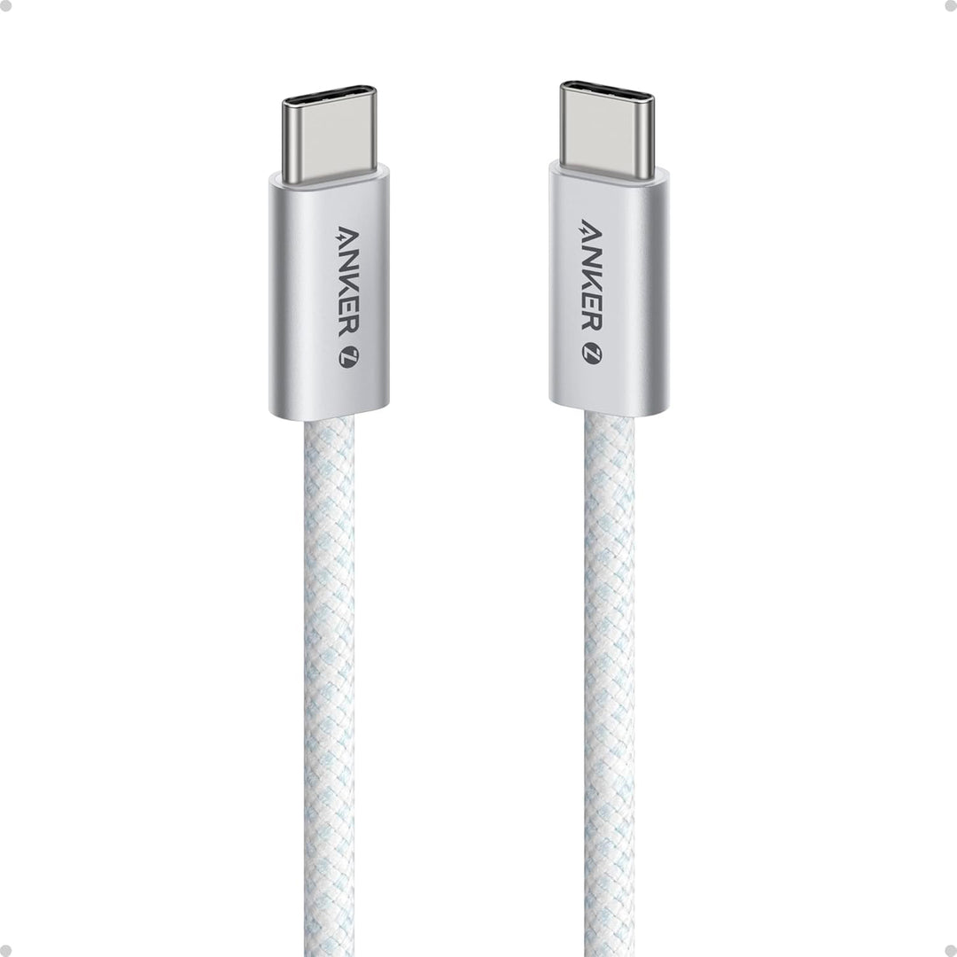Cable USB-C A USB-C Anker Zolo 240W, Trenzado 1m blanco - Achorao