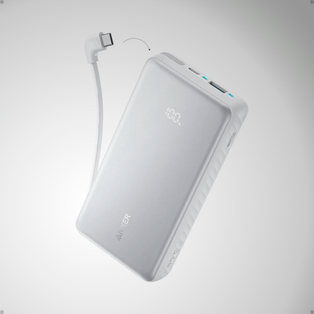 PowerBank ANKER Zolo (20K, 22.5W, Built-In USB-C Cable)