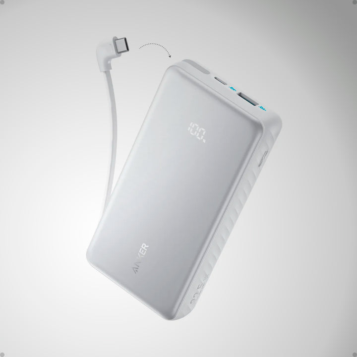 PowerBank ANKER Zolo (20K, 22.5W, Built-In USB-C Cable)