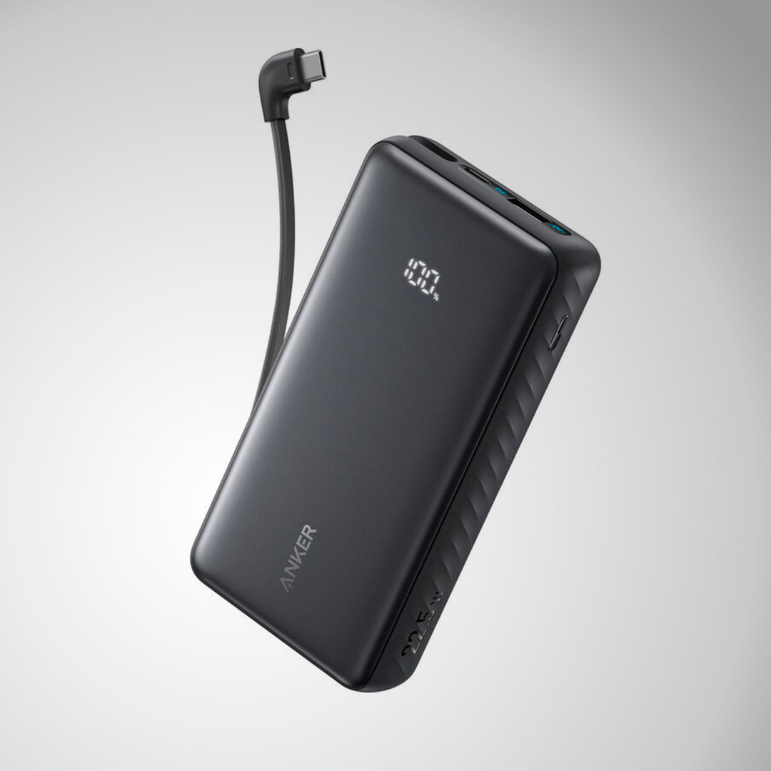 PowerBank ANKER Zolo (20K, 22.5W, Built-In USB-C Cable)