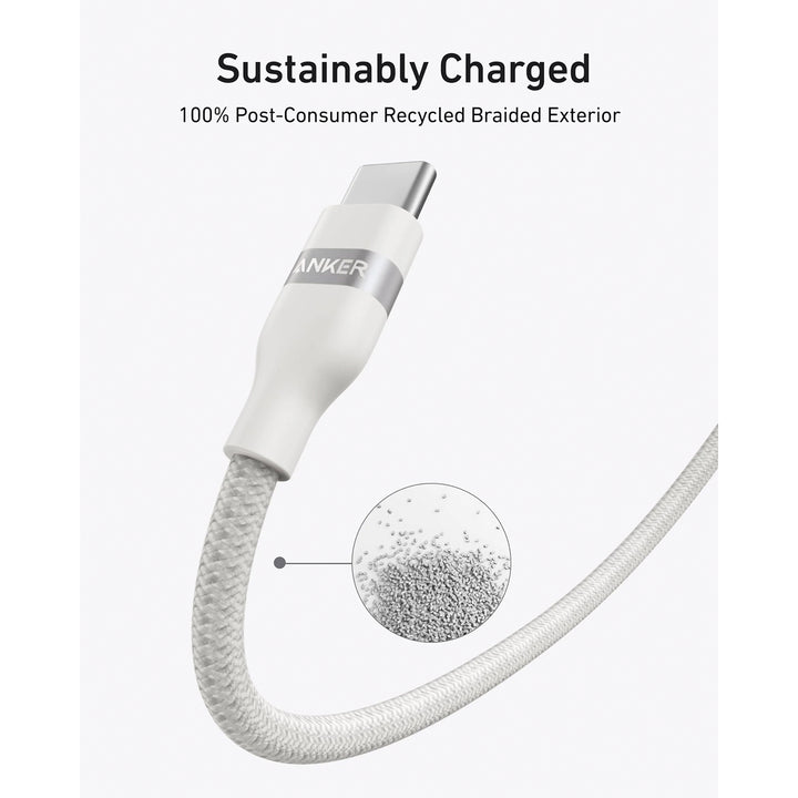 Cable de carga rápida Anker usb C a usb C 6FT(1.8m), 240W, Upcycled Braided