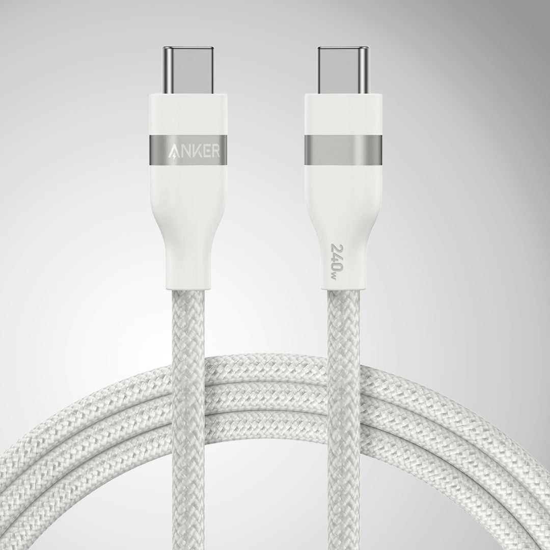 Cable de carga rápida Anker usb C a usb C 6FT(1.8m), 240W, Upcycled Braided