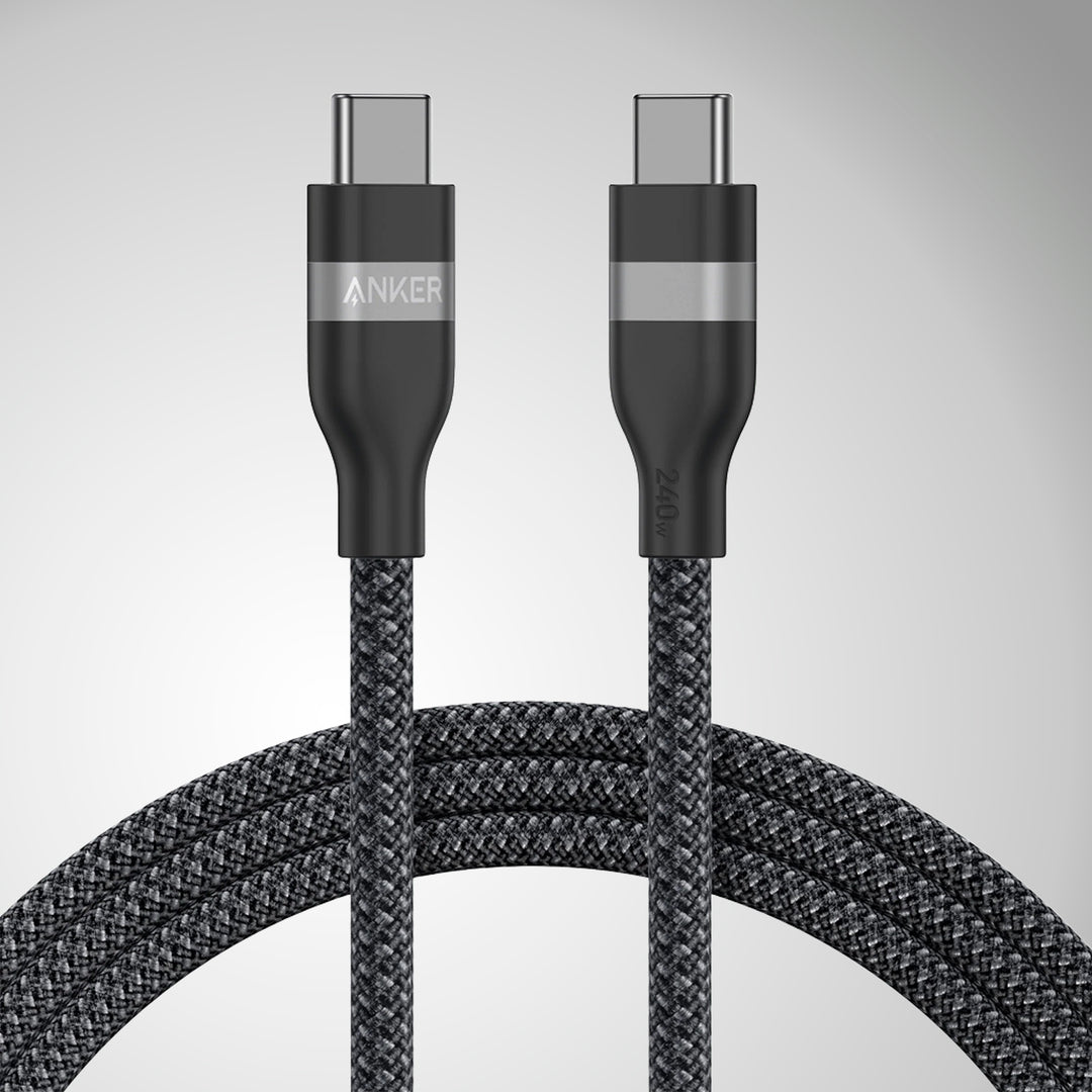Cable de carga rápida Anker usb C a usb C 6FT(1.8m), 240W, Upcycled Braided