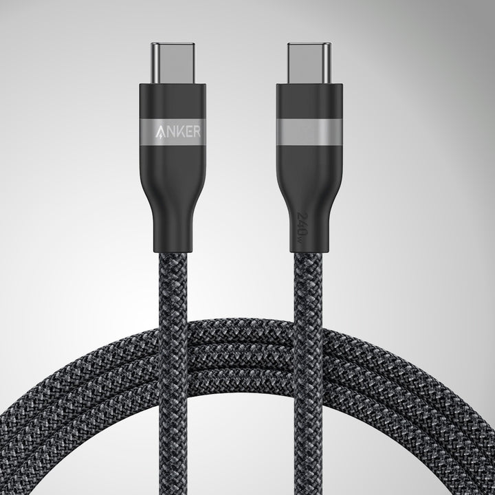 Cable de carga rápida Anker usb C a usb C 6FT(1.8m), 240W, Upcycled Braided