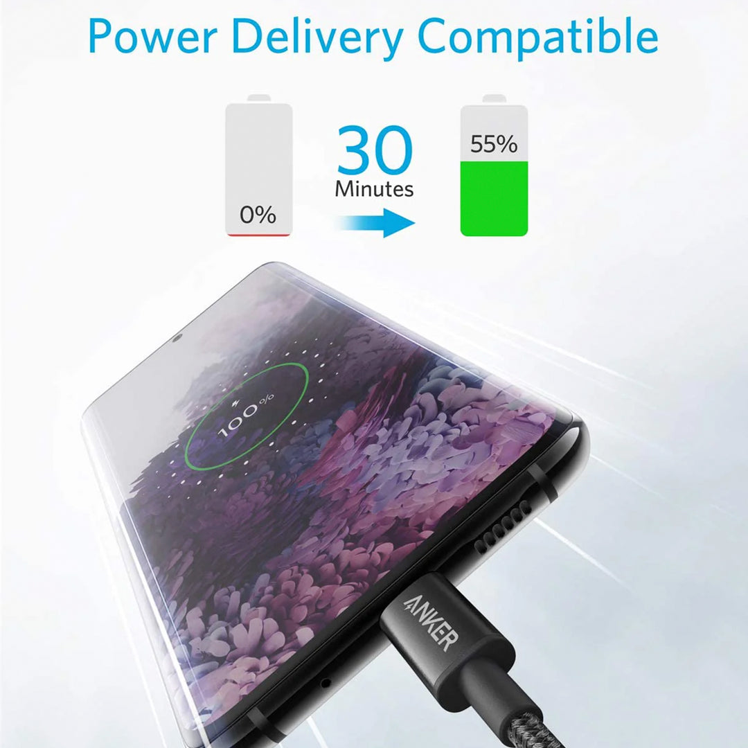 Cable Anker Nylon de USB C A USB C 3.3ft 1M