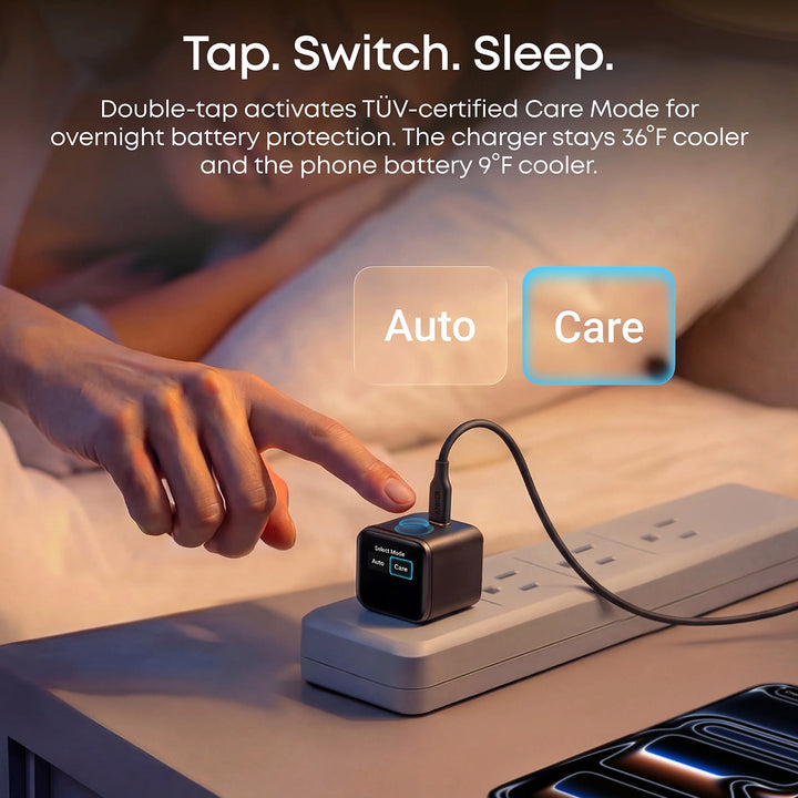 Cargador Rápido Anker Nano 45W USB-C con Pantalla Inteligente y Enchufe Plegable 180°