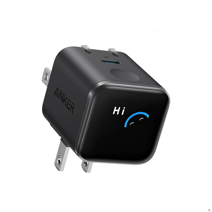 Cargador Rápido Anker Nano 45W USB-C con Pantalla Inteligente y Enchufe Plegable 180°